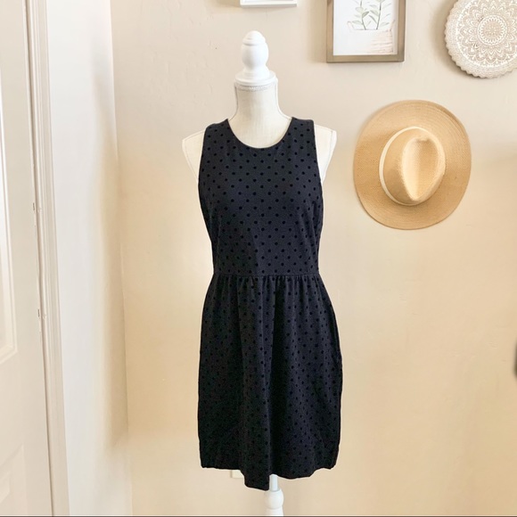 J.Crew Sleeveless Velvet Polka Dot Dress - Picture 3 of 11